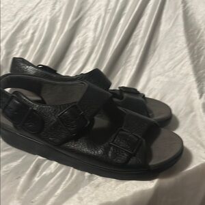 SAS Black Moccasins Comfort-Oriented Design